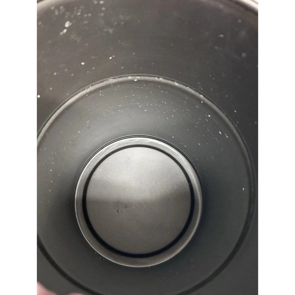 Metal Canister Dark Brown 10 x 8 Inches